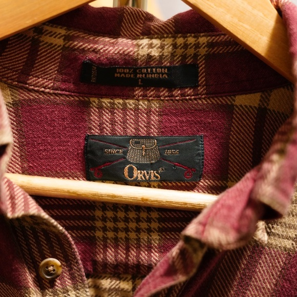 Vintage Orvis Red Flannel - Picture 2 of 3